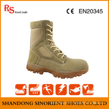 Waterproof Cow Suede Leather German Military Boots Sns737